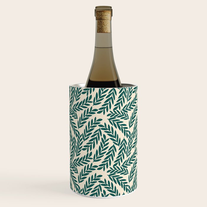 Green Leaves Pattern  Wine Chiller Gallery Image 3