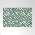 Green Leaves Pattern  Welcome Mat Gallery Image 1