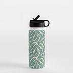 Green Leaves Pattern  Water Bottle Gallery Image 1