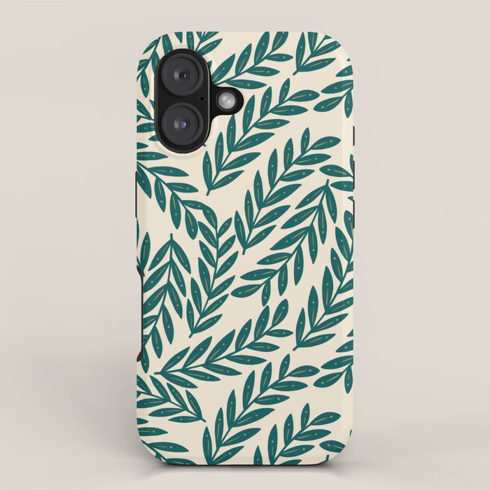 Green Leaves Pattern  iPhone Case Gallery Image 1