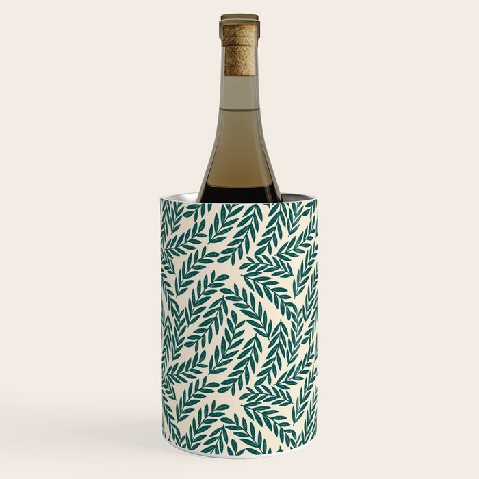Green Leaves Pattern  Wine Chiller Gallery Image 1