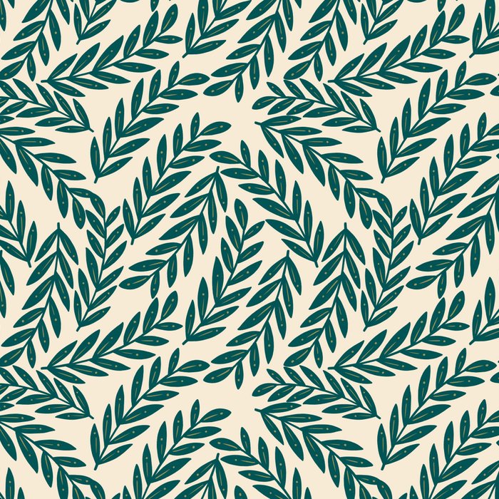 Green Leaves Pattern  Coffee Mug Gallery Image 2