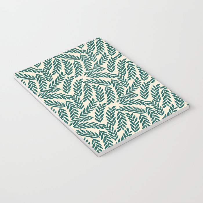 Green Leaves Pattern  Notebook Gallery Image 3
