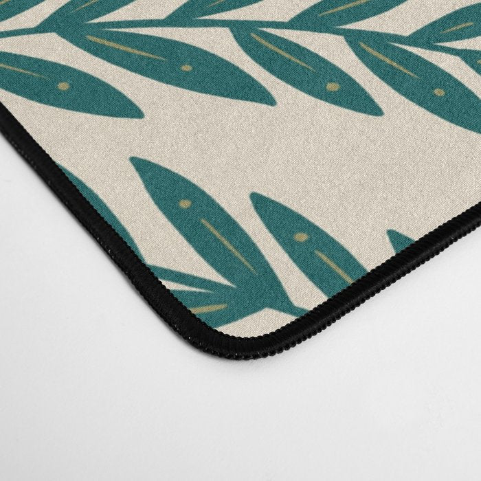 Green Leaves Pattern  Desk Mat Gallery Image 4