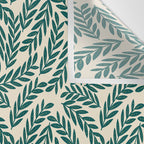 Green Leaves Pattern  Wall Tapestry Gallery Image 3