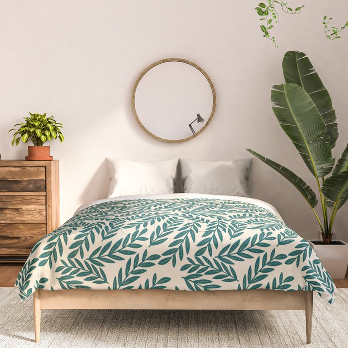 Green Leaves Pattern  Comforter Gallery Image 3