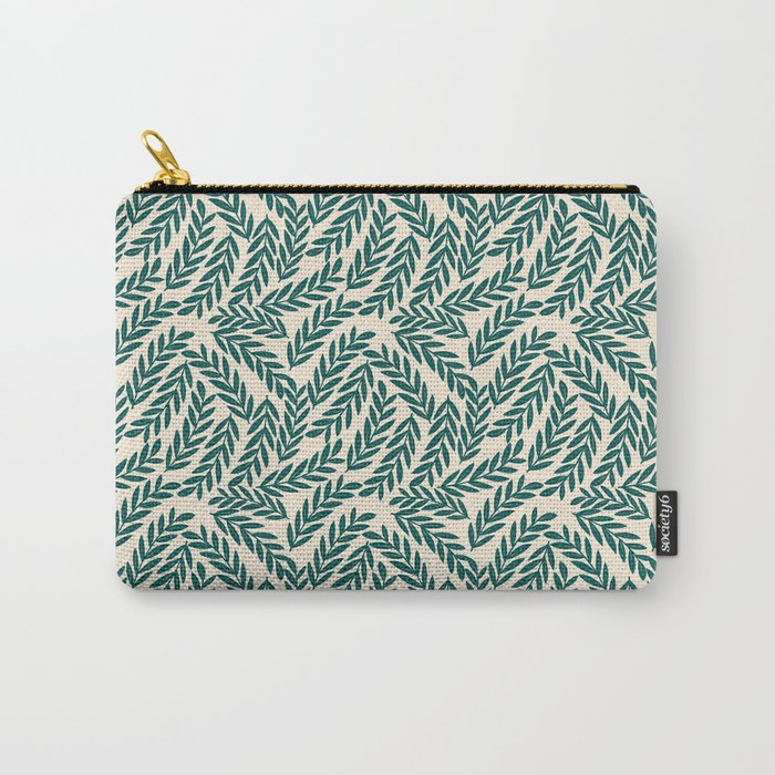Green Leaves Pattern  Carry All Pouch Gallery Image 1