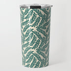 Green Leaves Pattern  Travel Mug Gallery Image 1