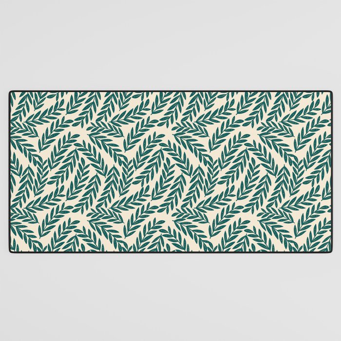 Green Leaves Pattern  Desk Mat Gallery Image 3