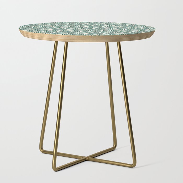 Green Leaves Pattern  Side Table Gallery Image 1