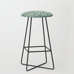 Green Leaves Pattern  Stool Gallery Image 1