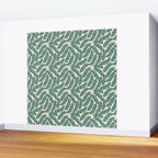 Green Leaves Pattern  Wall Mural Gallery Image 2
