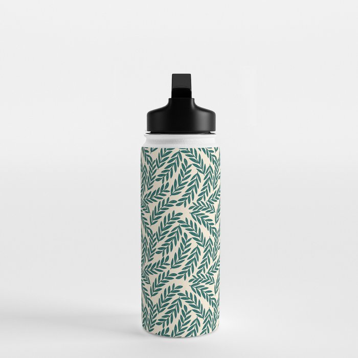 Green Leaves Pattern  Water Bottle Gallery Image 3