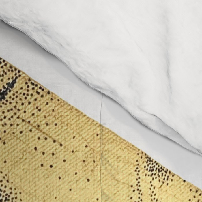 Hexed Enigma NOODDOOD Painting (GOLD DOESN'T PRINT SHINY) Comforter Gallery Image 4