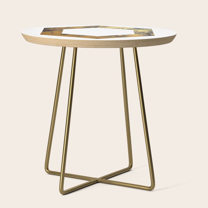 Hexed Enigma NOODDOOD Painting (GOLD DOESN'T PRINT SHINY) Side Table Gallery Image 1