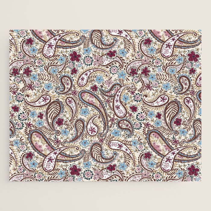 Whimsical Paisley Romance Jigsaw Puzzle Gallery Image 1