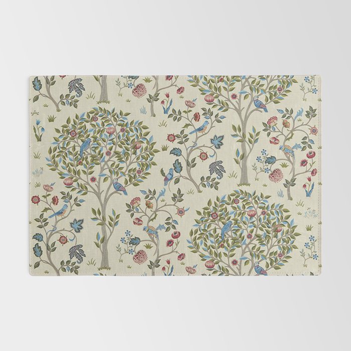 William Morris Vintage Kelmscott Tree Orchard Rug Gallery Image 2