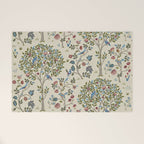 William Morris Vintage Kelmscott Tree Orchard Welcome Mat Gallery Image 1