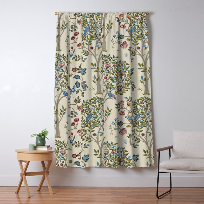 William Morris Vintage Kelmscott Tree Orchard Window Curtain Gallery Image 5