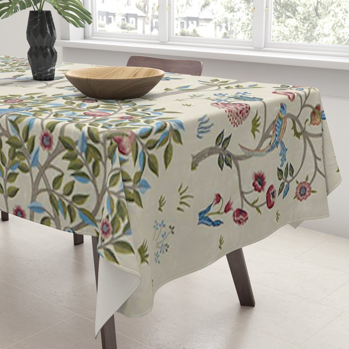 William Morris Vintage Kelmscott Tree Orchard Tablecloth Gallery Image 3