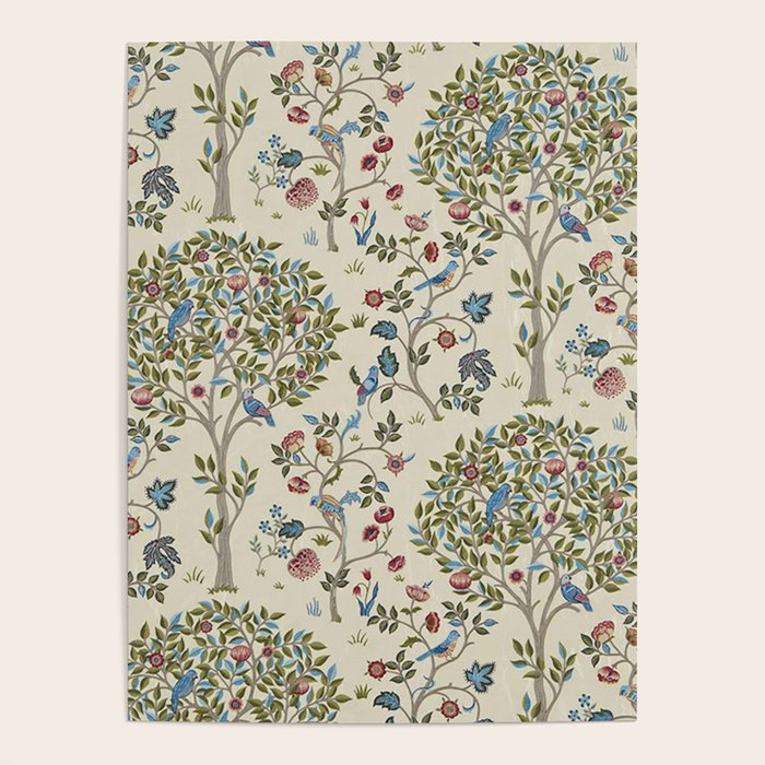 William Morris Vintage Kelmscott Tree Orchard Poster Gallery Image 4