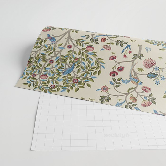 William Morris Vintage Kelmscott Tree Orchard Wrapping Paper Gallery Image 2