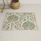 William Morris Vintage Kelmscott Tree Orchard Rug Gallery Image 1
