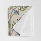 William Morris Vintage Kelmscott Tree Orchard Throw Blanket Gallery Image 3
