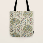 William Morris Vintage Kelmscott Tree Orchard Tote Bag Gallery Image 1