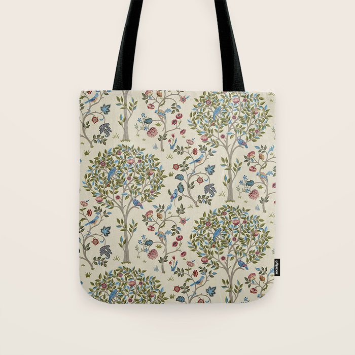 William Morris Vintage Kelmscott Tree Orchard Tote Bag Gallery Image 1