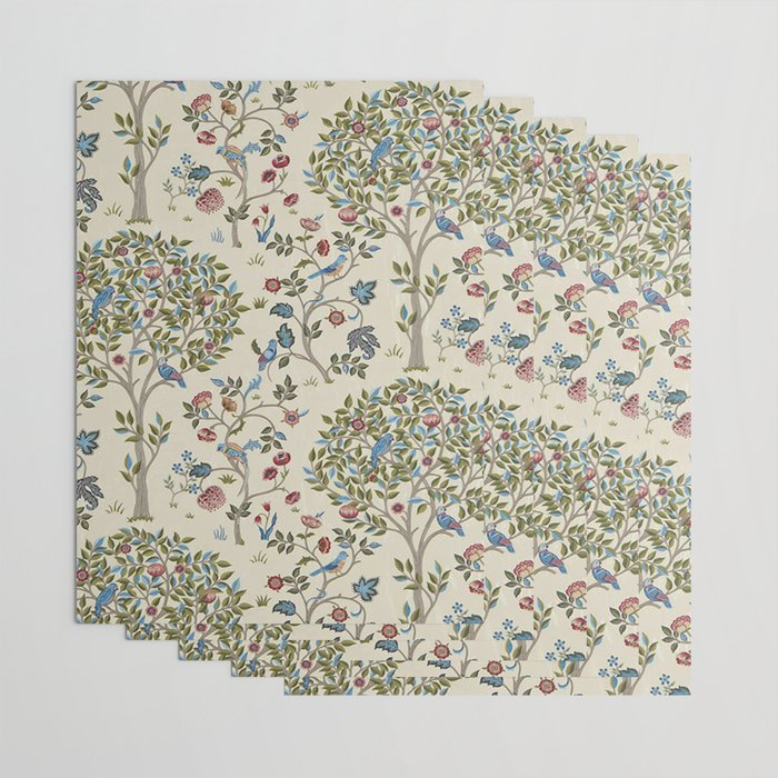 William Morris Vintage Kelmscott Tree Orchard Wrapping Paper Gallery Image 3