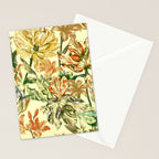 Watercolor Golden Bloom Stationery Card Gallery Image 2
