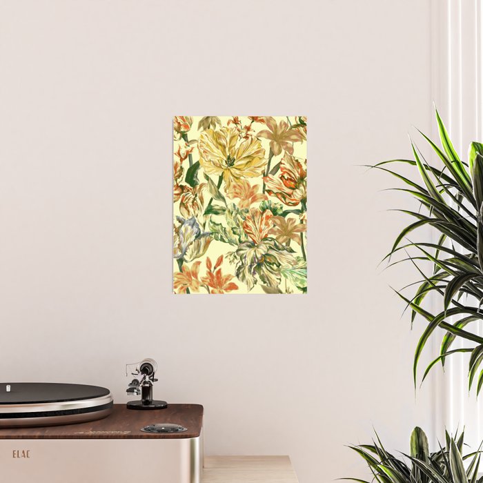 Watercolor Golden Bloom Poster Gallery Image 2