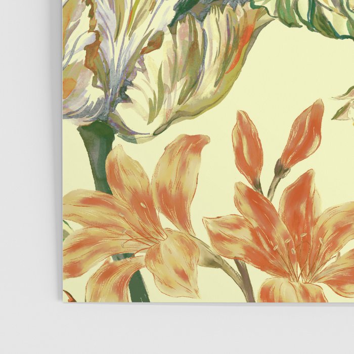 Watercolor Golden Bloom Poster Gallery Image 3