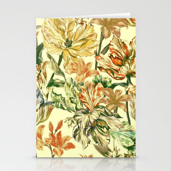 Watercolor Golden Bloom Stationery Card Gallery Image 2