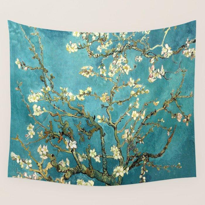 HD Vincent Van Gogh Almond Blossoms Wall Tapestry Gallery Image 1