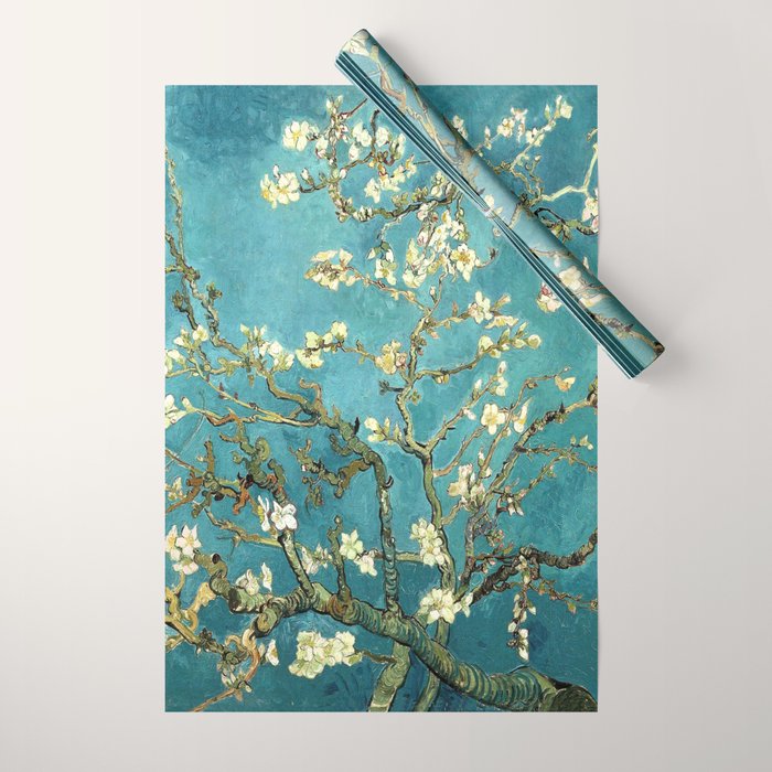 HD Vincent Van Gogh Almond Blossoms Wrapping Paper Gallery Image 1