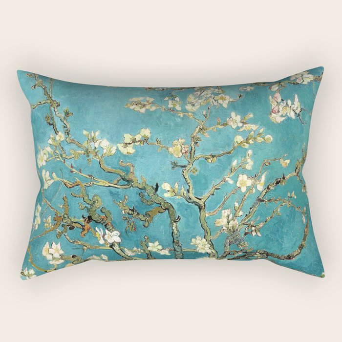 HD Vincent Van Gogh Almond Blossoms Rectangular Pillow
