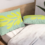 Lime & Sea Green: Matisse Paper Cutouts 06 Pillow Sham Gallery Image 2