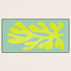 Lime & Sea Green: Matisse Paper Cutouts 06 Desk Mat Gallery Image 3