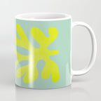 Lime & Sea Green: Matisse Paper Cutouts 06 Coffee Mug Gallery Image 1