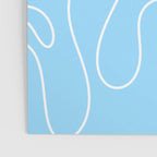Light Blue Squiggle Abstract Pattern Poster Gallery Image 3