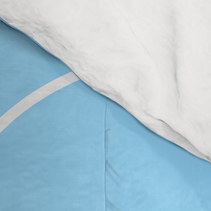 Light Blue Squiggle Abstract Pattern Comforter Gallery Image 4
