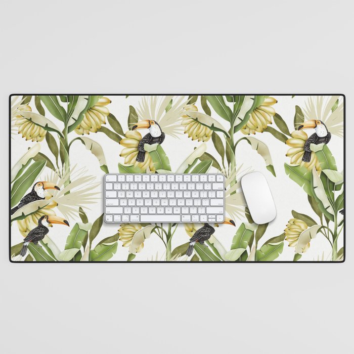 Toucans in Banana Plantation N Desk Mat Gallery Image 1