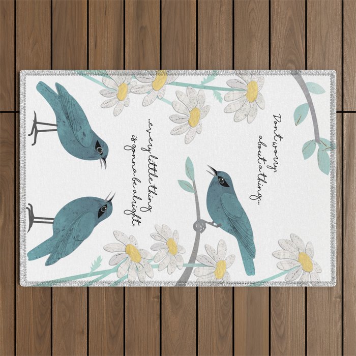 Three Little Birds (Parts 1 and 2) Outdoor Rug Gallery Image 1