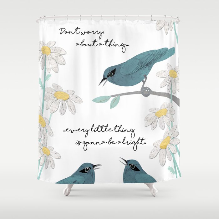 Three Little Birds (Parts 1 and 2) Shower Curtain Gallery Image 1