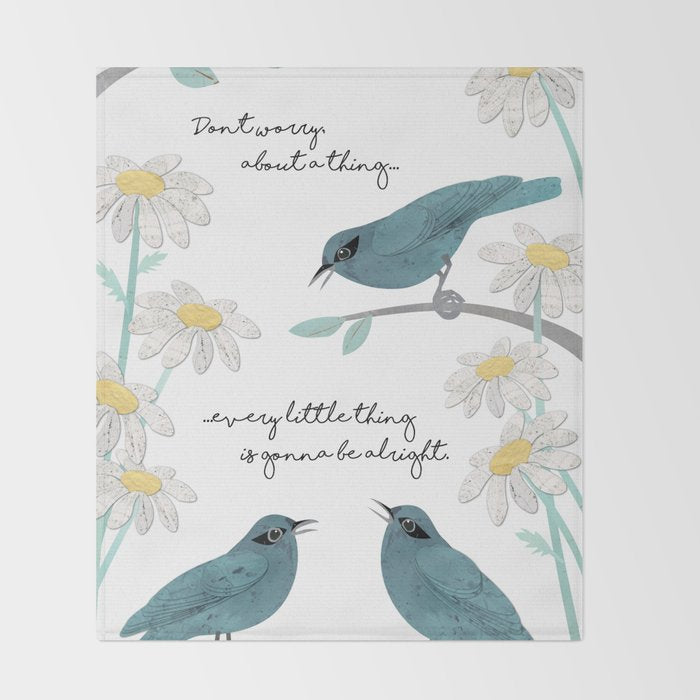 Three Little Birds (Parts 1 and 2) Throw Blanket Gallery Image 2