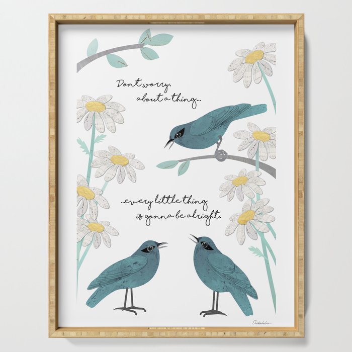 Three Little Birds (Parts 1 and 2) Serving Tray Gallery Image 1