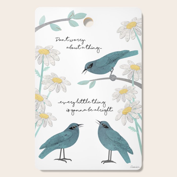 Three Little Birds (Parts 1 and 2) Cutting Board Gallery Image 1