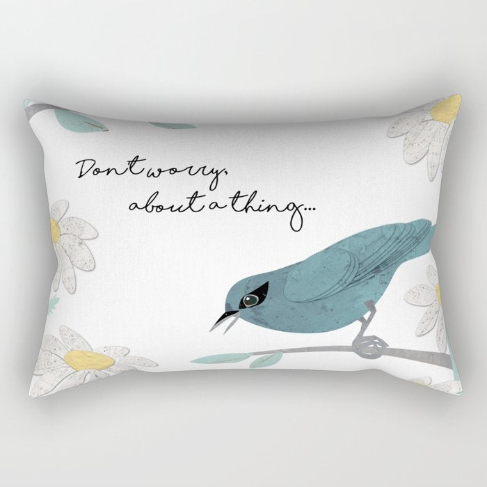 Three Little Birds (Parts 1 and 2) Rectangular Pillow Gallery Image 2